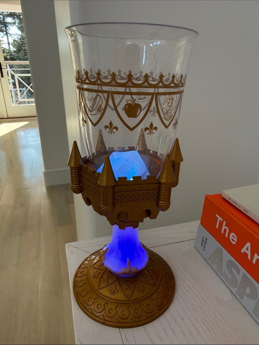 Disney Park Be Our Guest Goblet with LED Ice Cube